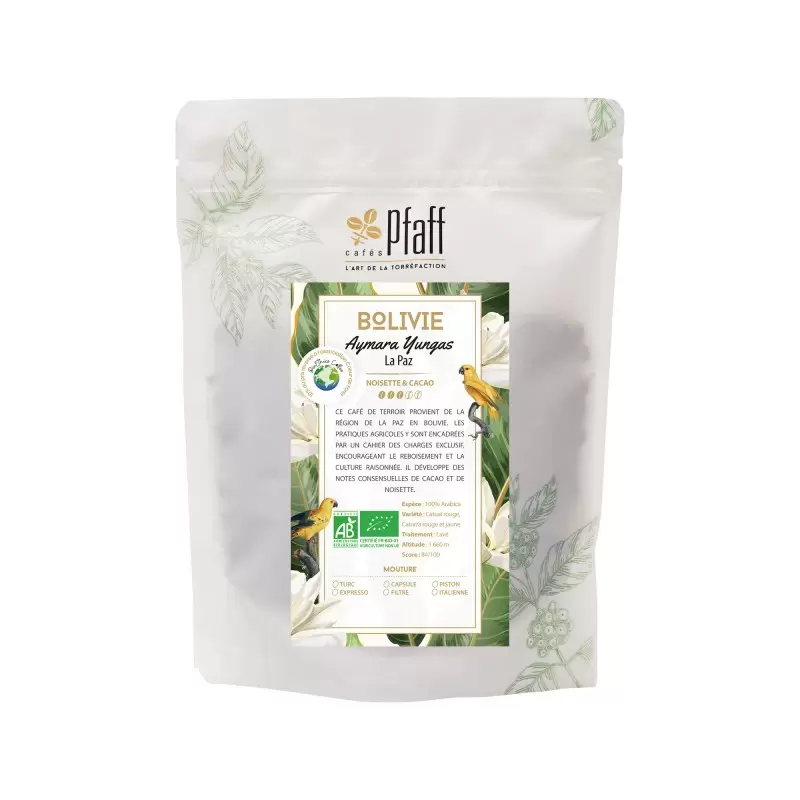 Bolivie - Aymara Yungas La Paz Bio - Café En Grains 1 Bolivie - Aymara Yungas La Paz Bio - Café En Grains