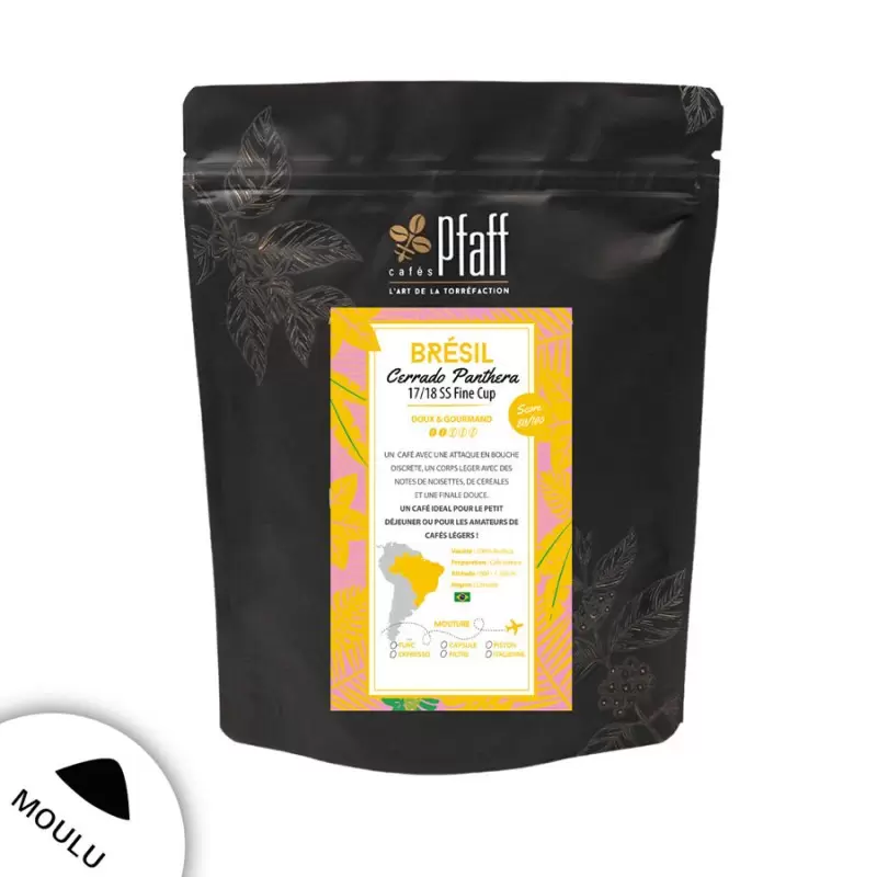 Brésil - Cerrado Panthera - Café Moulu 1 Brésil - Cerrado Panthera - Café Moulu