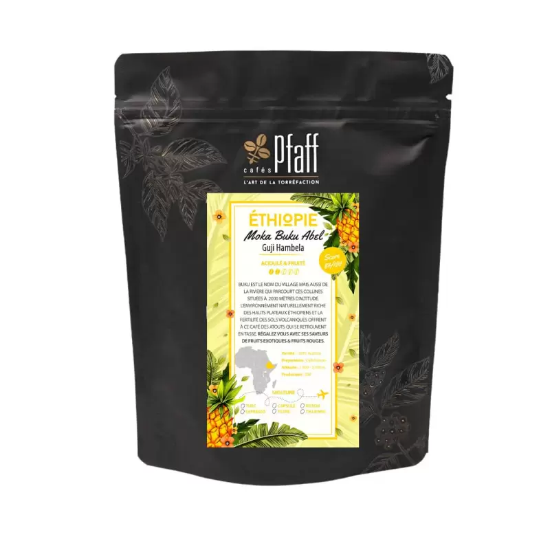 Éthiopie - Guji Hambela Buku Abel Q1 - Café En Grain 1 Éthiopie - Guji Hambela Buku Abel Q1 - Café En Grain